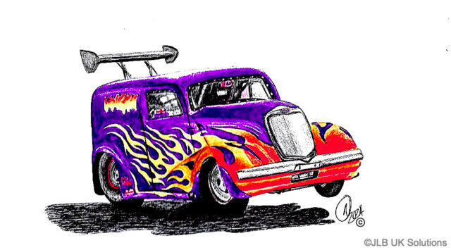 purple hot rod